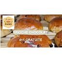 BRIOCHE AU CHOCOLAT (4+1GRATUITE)